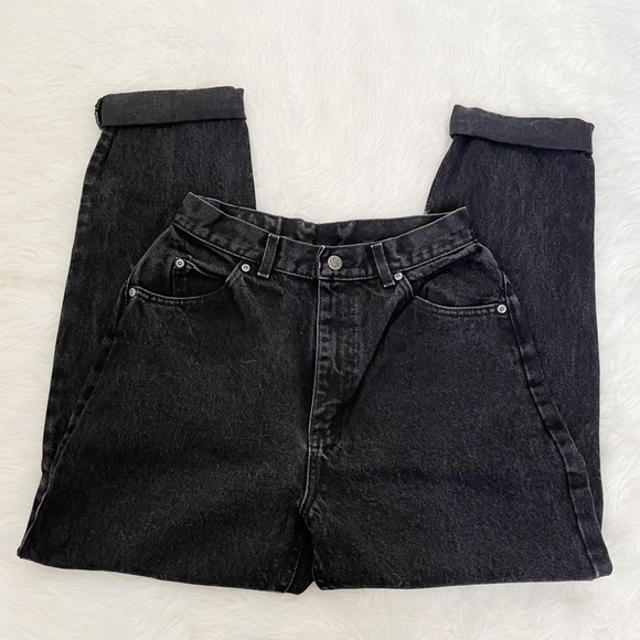 Lee Denim - LEE VINTAGE black high waisted mom jeans